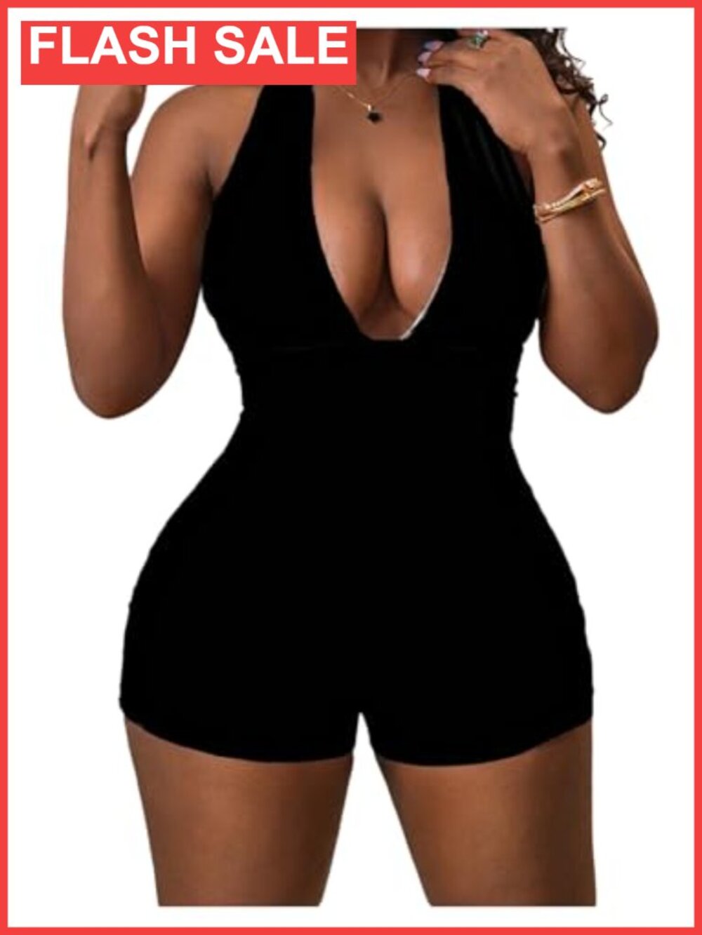 WDIRARA Womens Leopard Print Halter Sexy Going Out Shorts Romper